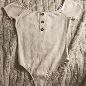 Off the shoulder onesie